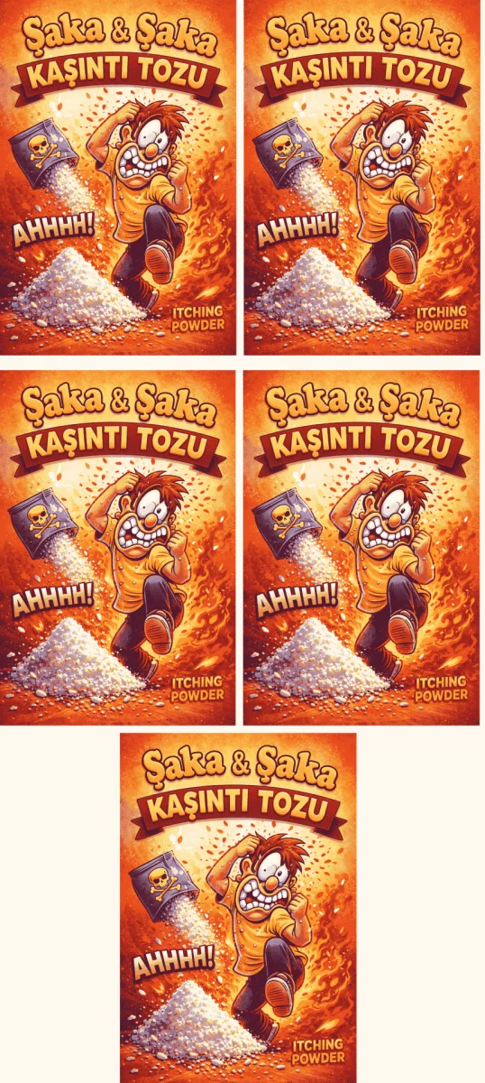 5 Adet Kaşıntı Tozu Şaka Kaşıntı Tozu Eğlence Şaka Amaçlı Toz