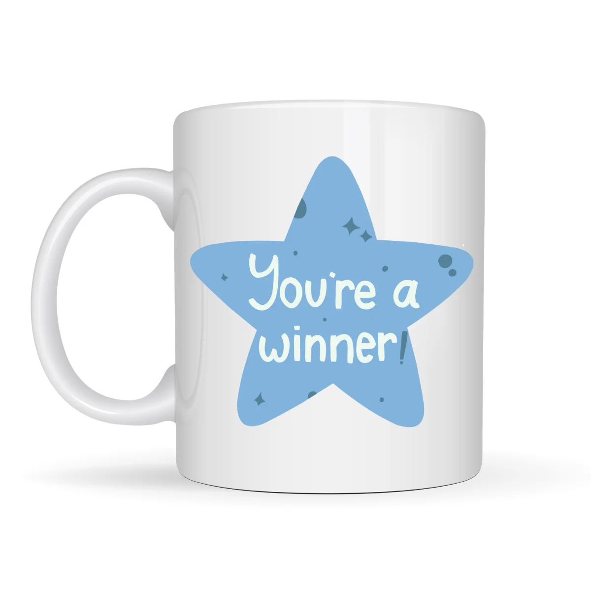 You’re a Winner "SEN BAŞARDIN , KAZANANSIN" Yazılı Porselen Kupa MODEL 153 – Motivasyon Temalı, Özel Tasarım Kahve & Çay Kupası