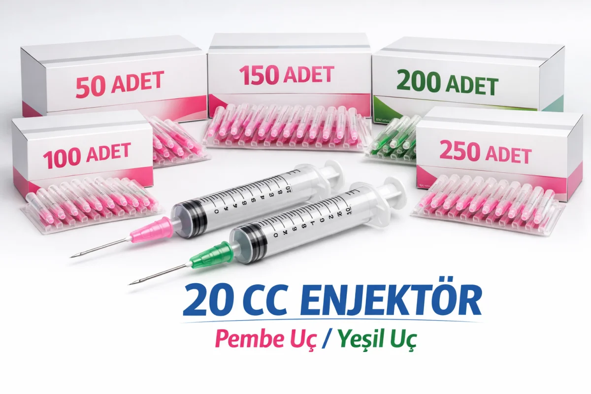 20 CC Enjektör 20 ML Tek Kullanımlık Şırınga