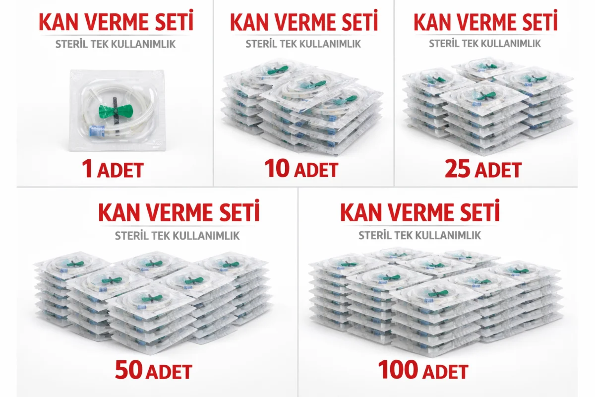 Kan Verme Seti Steril Tek Kullanımlık