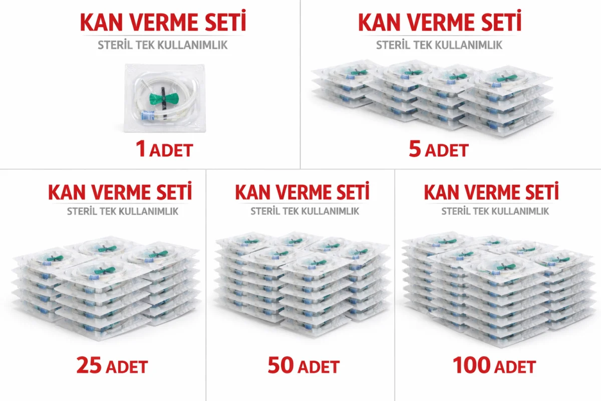 Kan Verme Seti Steril Tek Kullanımlık
