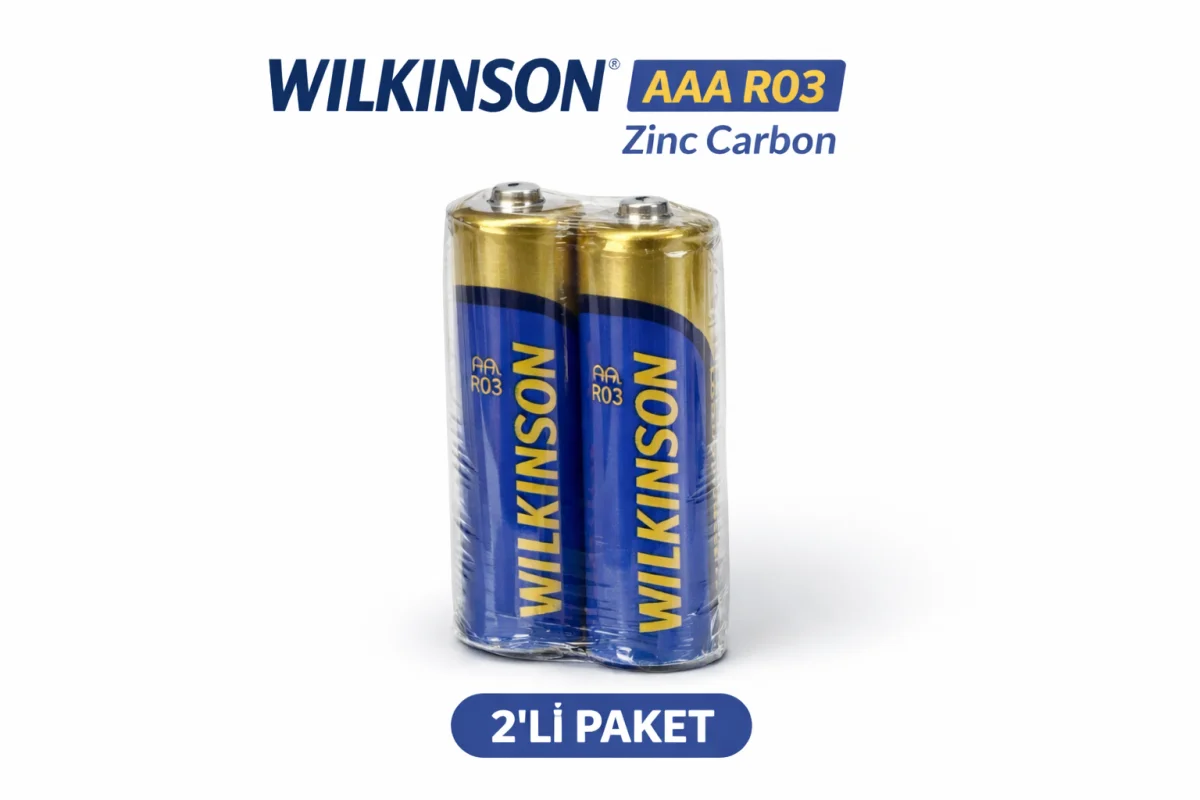 Wilkinson AAA R03 İnce Pil Zinc Carbon Ultra Energy 2 li 1 Paket
