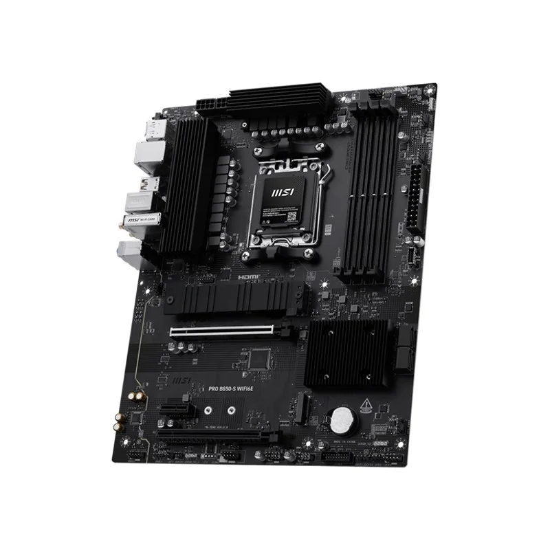 MSI PRO B850-S WIFI6E DDR5 8200MT/S 1XHDMI 1XDP 2XM.2 AM5 ATX (AMD AM5 9000/8000/7000 SERİLERİ İLE UYUMLU)