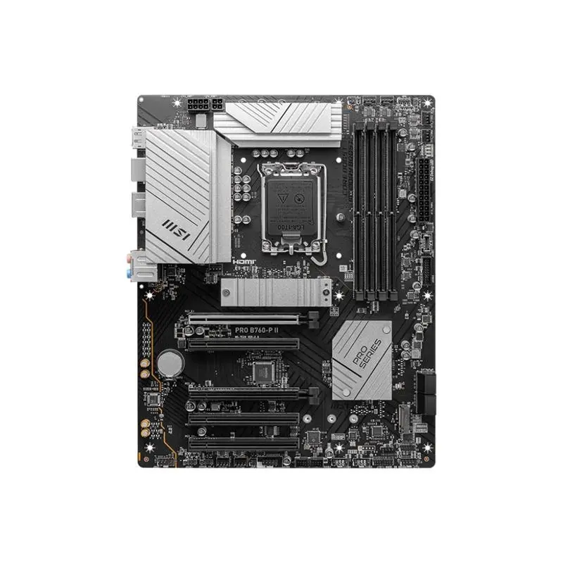 MSI PRO B760-P II DDR5 7200MHZ 1XHDMI 1XDP 2XM.2 USB 3.2 ATX 1700P (12. / 13. VE 14. NESİL İŞLEMCİ UYUMLU)