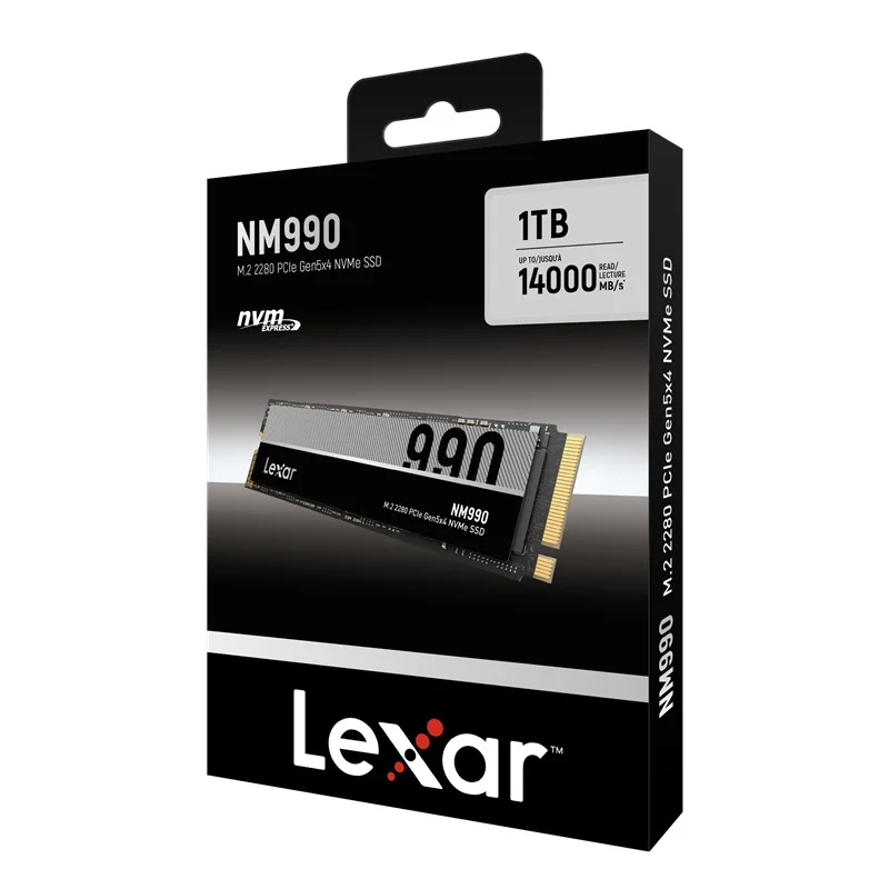 1TB HIGH SPEED PCLE GEN 5X4 M.2 NVME 14,000/7500MBS LNM990X001T-RNNNG