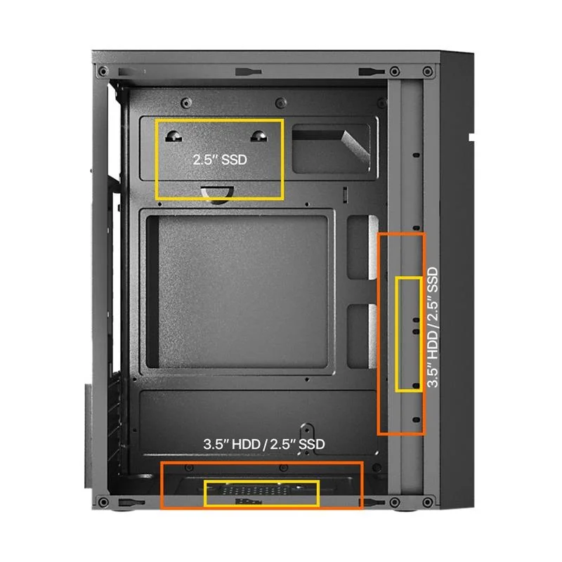FRISBY FC-2715B 300W 1X120MM FAN USB 2.0 MINI TOWER SİYAH KASA