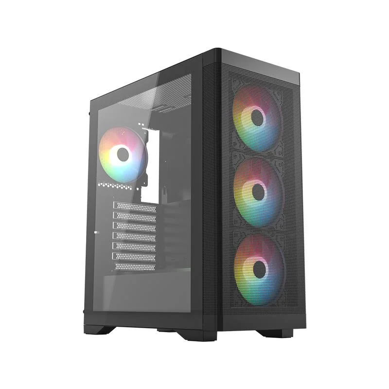 FRISBY FC-9480G 600W +80 BRONZE RGB 4X8120MM FAN  GAMİNG SİYAH KASA