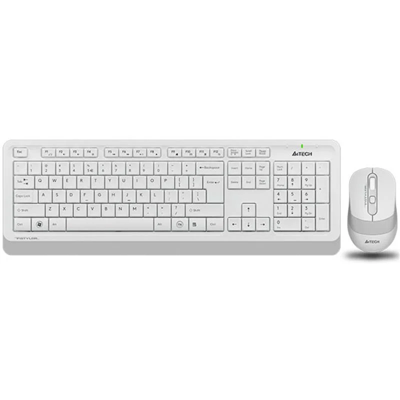 A4 TECH FG1010 BEYAZ Q MM 2.4G KABLOSUZ KLAVYE MOUSE SET