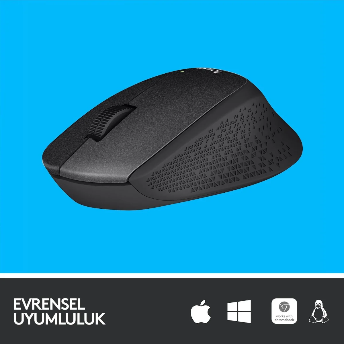 M330 KABLOSUZ SESSİZ USB OPTİK MOUSE SİYAH 910-004909