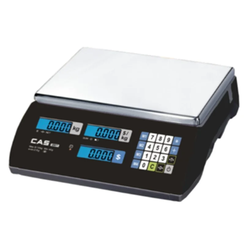 CAS ER JR 15KG LCD EKRAN BOYUNSUZ  HESAPLAMALI TERAZİ