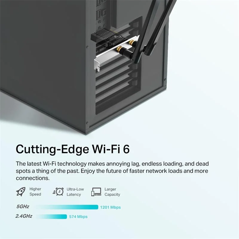 TP-LINK ARCHER TX20E AX1800 WI-FI 6 BLUETOOTH 5.2 PCIE ADAPTOR