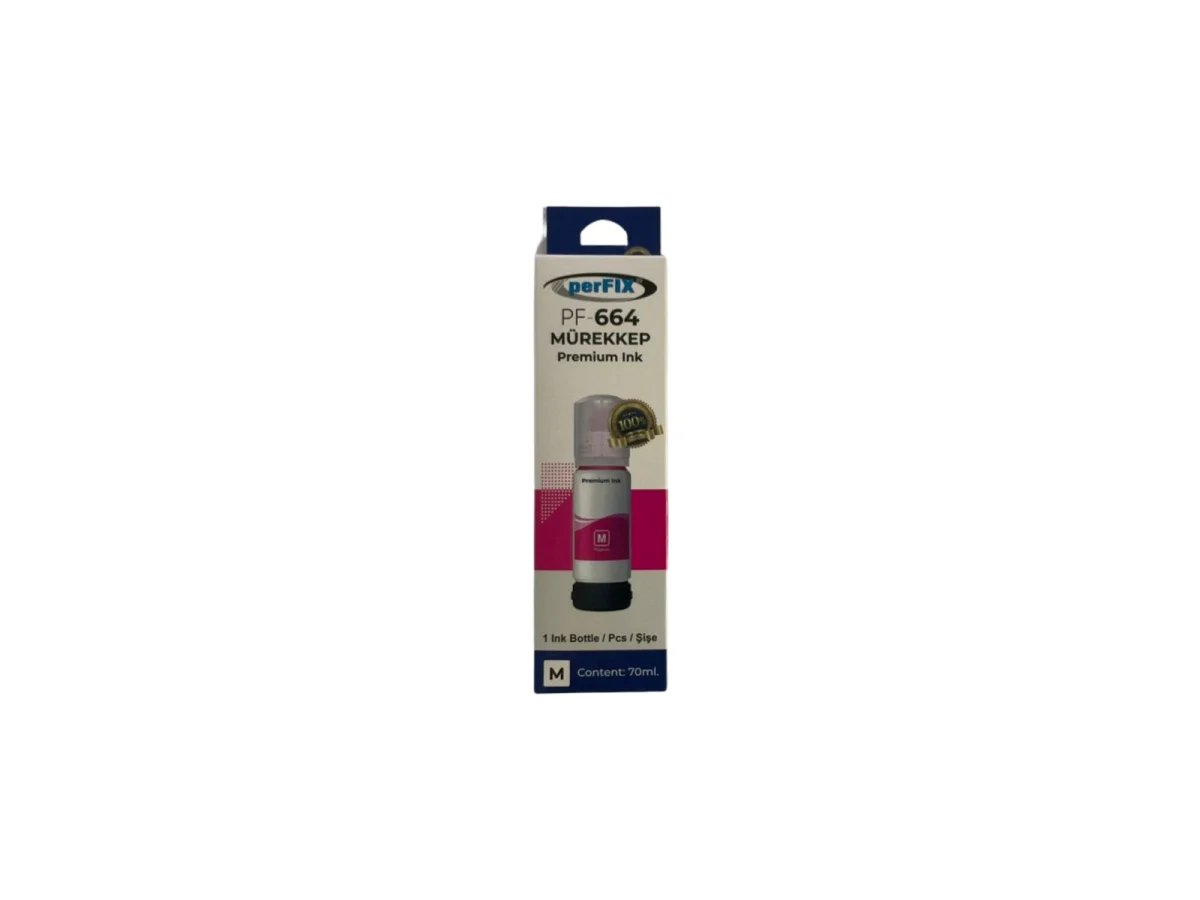 perFIX PF T6643 - 6733  Kırmızı Şişeli Mürekkep (70 ml )