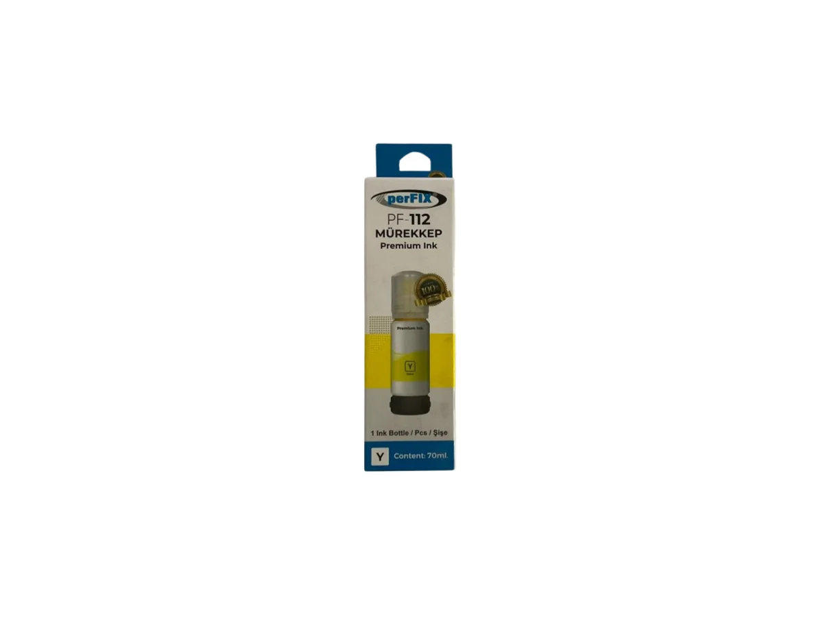 perFIX PF T112Y  Sarı Şişeli Mürekkep (70 ml )