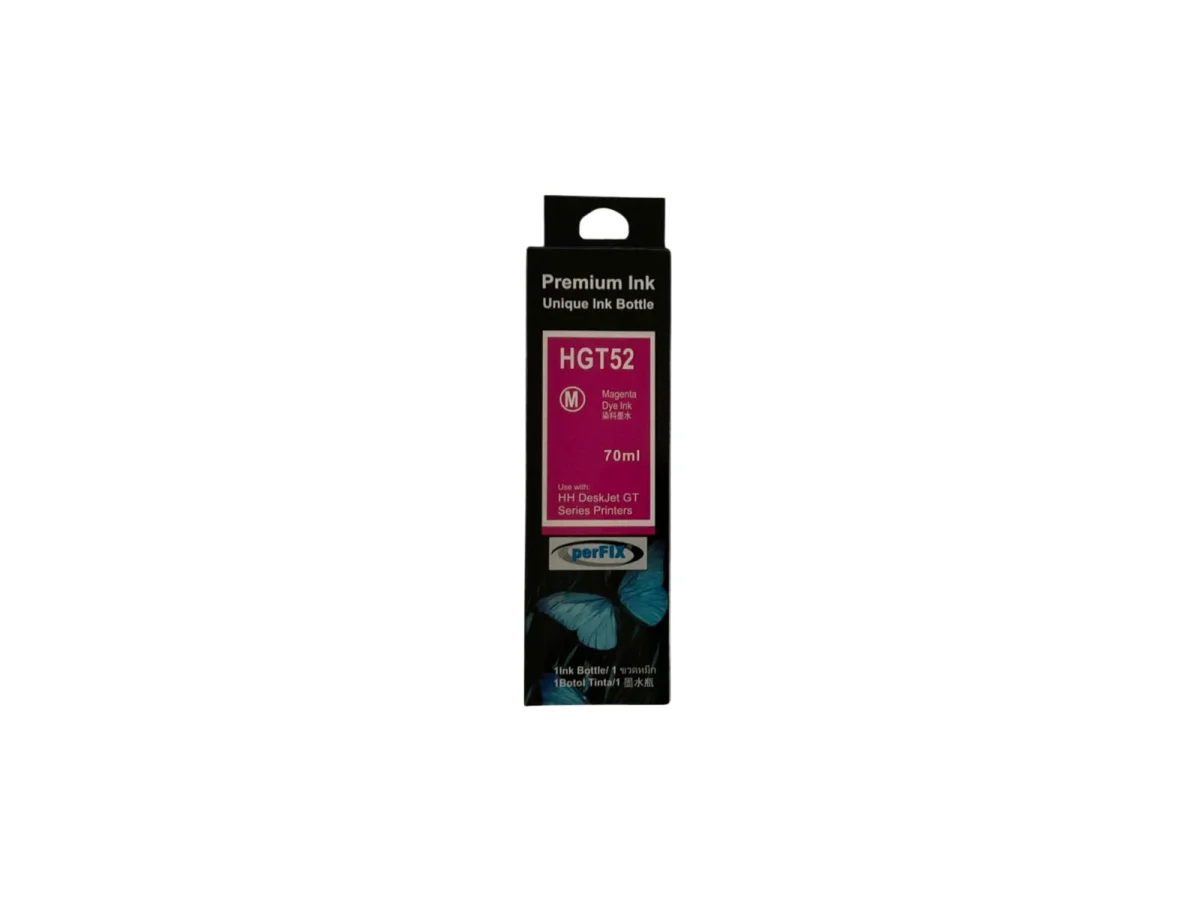 perFIX Hp GT52M Kırmızı Moh55A Şişeli Mürekkep  70ml