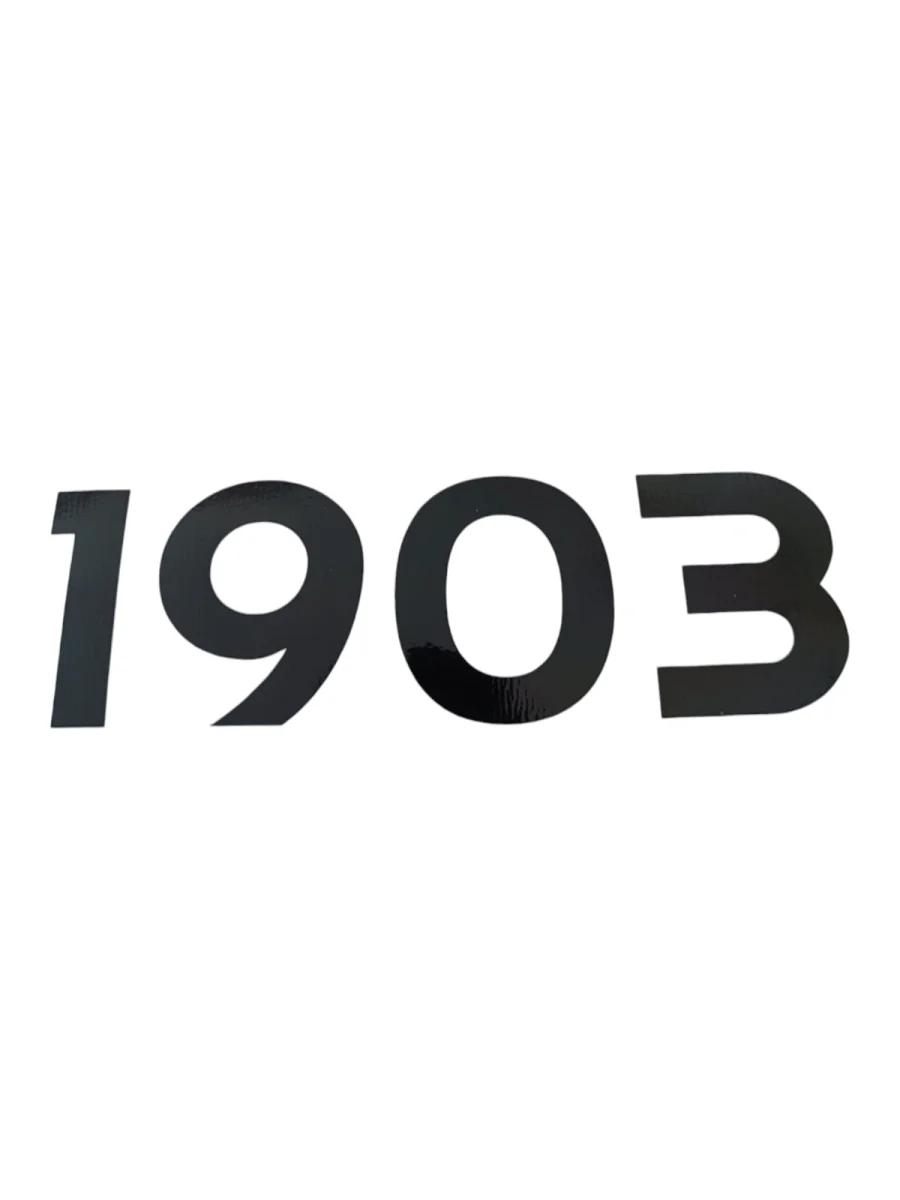 1903 Yazılı Oto Sticker Siyah 20x7cm