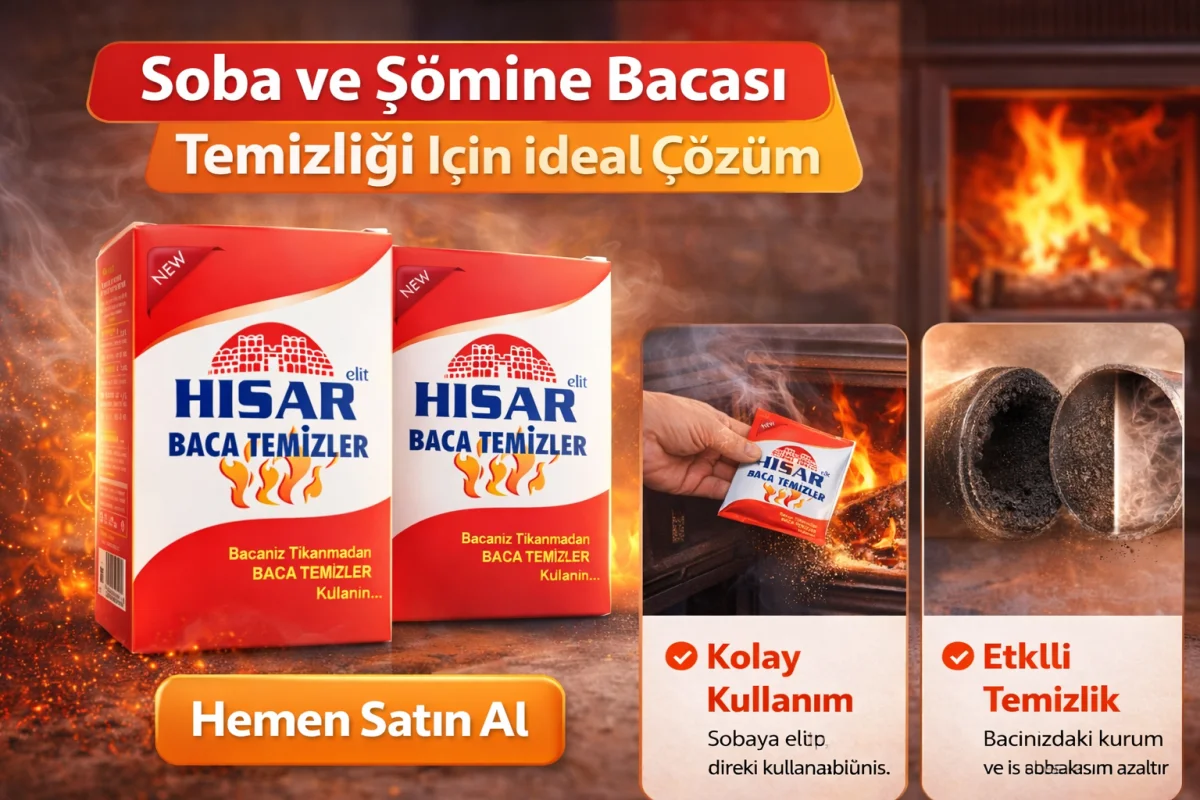 Hisar Elit Baca Temizleyici Soba ve Şömine İçin Kurum Temizleme Ürünü 12 Adet