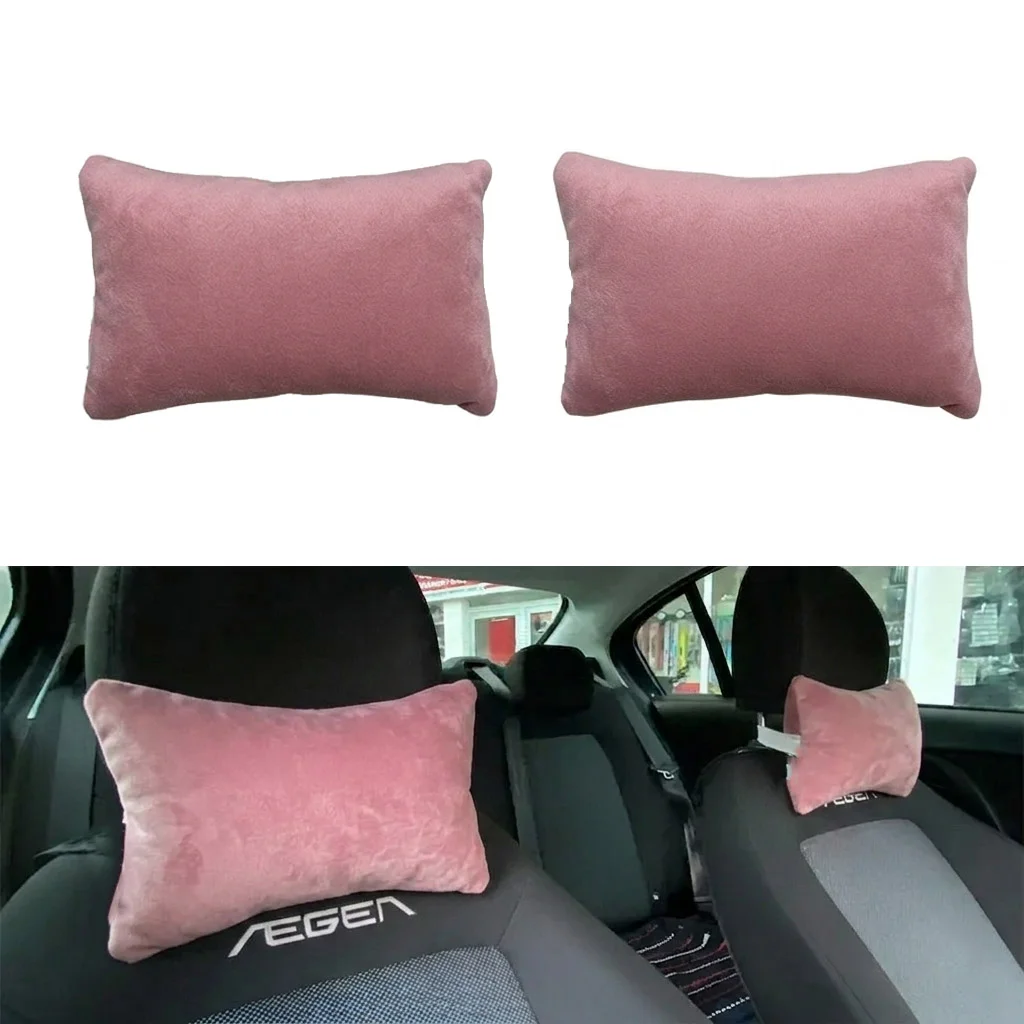 Ortopedik Araba Seyahat Boyun Yastığı 2'li Pudra Pembe