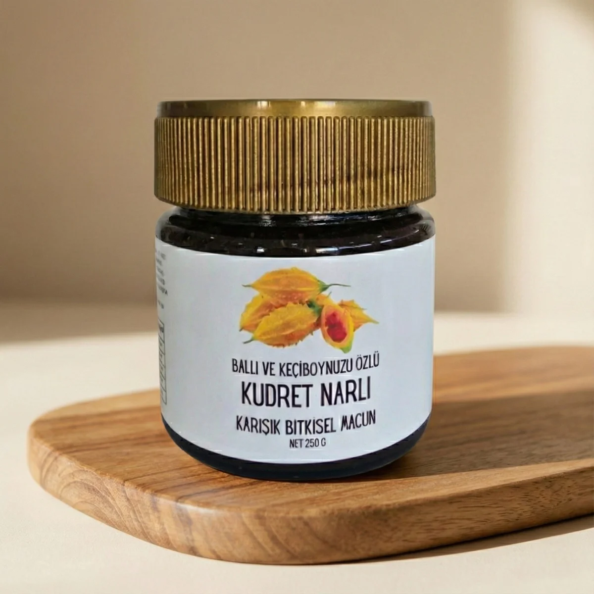 Kudret Narlı Bitkisel Macun 250 g Ballı Keçiboynuzu Özlü Propolis ve Damla Sakızı İçeren Karışım