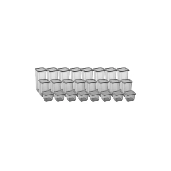 24'lü 3 Boy Kavanoz Seti & Saklama Kabı & Erzak Kabı 8x650/1300/1900 Ml (40 Lı Etiket Hediyeli)