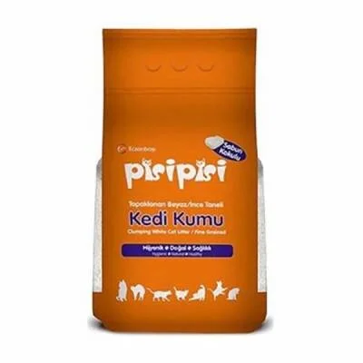 Pisipisi Sabun Kokulu Topaklanan İnce Taneli Bentonit Kedi Kumu 2x10 Kg