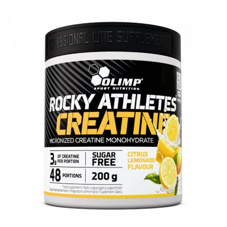 Rocky Athlete Creatine Monohydrate Powder Citrus Lemonade 200 gr