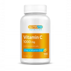 Vitamin C 1000 mg (Zinc+D3) 1000 mg*100 Tablet