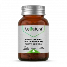 Magnezyum Sitrat ve P-5-P (Vitamin B6) 60 Tablet