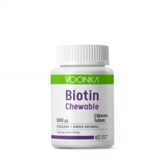 Biotin 5000 Mcg Çiğneme 62 Tablet