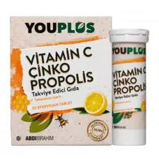 Youplus Vitamin C Çinko Propolis Efervesan 20 Tablet