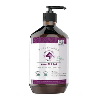 Naturluxe Argan Yağı ve Açai Özlü Köpek Şampuanı 500 Ml