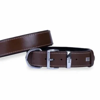 Konfor Deri Köpek Boyun Tasması Kahverengi 4x57 65 Cm