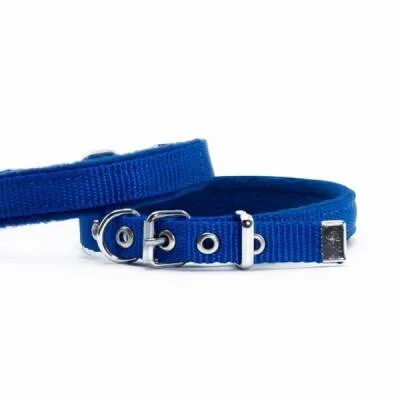 Polar Pedli Sade Dokuma Köpek Boyun Tasması Royalblue 1,5x20-25 Cm