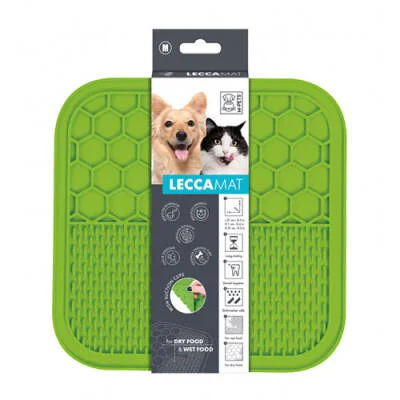 Lecca Kedi ve Köpekler İçin Yavaş Beslenme Ödül Matı Medium Yeşil 21x21 Cm