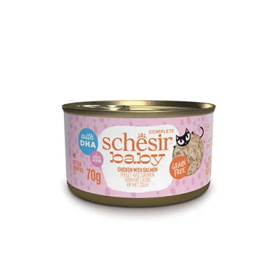 Babycat Tavuklu ve Somon Balıklı Tahılsız Yavru Kedi Konservesi 70 Gr