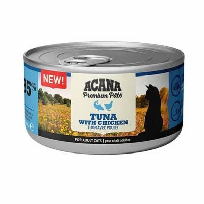Premium Pate Tuna Balıklı ve Tavuklu Ezme Yetişkin Kedi Konservesi 85 Gr
