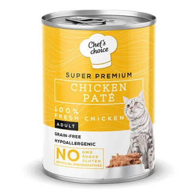 Pate Chicken Tavuklu Tahılsız Ezme Yetişkin Kedi Konservesi 24 Adet 400 Gr