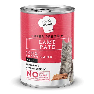 Pate Lamb Kuzu Etli Tahılsız Yetişkin Kedi Konservesi 12 Adet 400 Gr