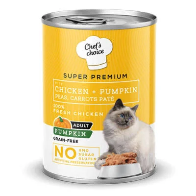 Pumpkin Pate Chicken Tavuklu Balkabaklı Tahılsız Ezme Yetişkin Kedi Konservesi 24 Adet 400 Gr