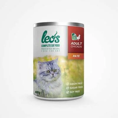 Tavuk Etli Pate Yetişkin Kedi Konservesi 6 Adet 400 Gr