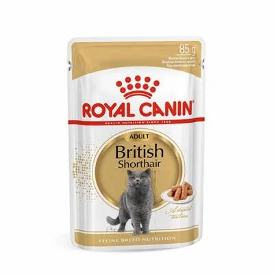 British Shorthair Adult Pouch Yetişkin Kedi Konservesi 6 Adet 85 Gr