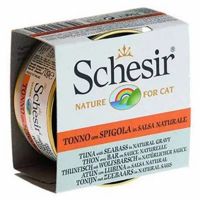 Ton Balıklı ve Levrekli Soslu Yetişkin Kedi Konservesi 6 Adet 70 Gr
