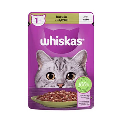 Pouch Jöle İçinde Kuzulu Yetişkin Kedi Konservesi 28 Adet 85 Gr