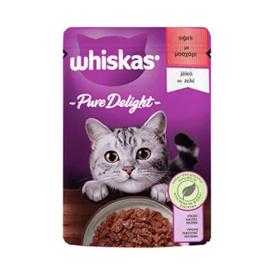 Pouch Pure Delight Jöle İçinde Sığır Etli Yetişkin Kedi Konservesi 28 Adet 85 Gr