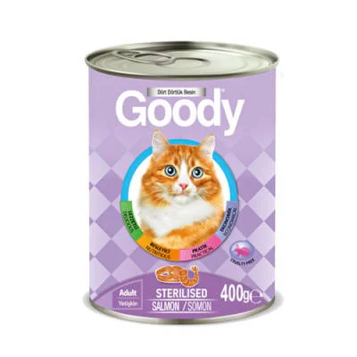 Somonlu Kısırlaştırılmış Kedi Konservesi 12 Adet 400 Gr