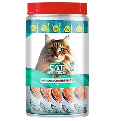 Cat Sıvı Kedi Ödülü Somonlu ve Kızılcıklı 30x15 Gr