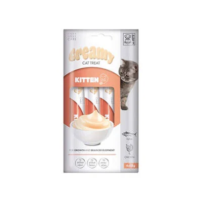 Ton Balıklı ve Tavuklu Krema Yavru Kedi Ödül Maması 4x15 Gr
