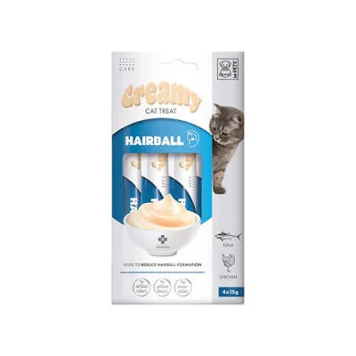 Tüy Yumağı Önleyici Krema Kedi Ödül Maması 4x15 Gr