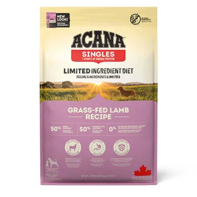 Singles Grass Fed Lamb Kuzulu Elmalı Tahılsız Köpek Maması Tüm Irk ve Yaşam Evreleri 6 Kg