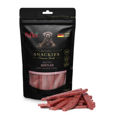 Snackies Natural Keçi Etli Şerit Tahılsız Köpek Ödül Maması 170 Gr