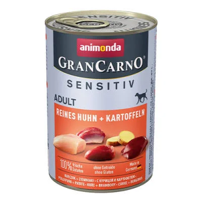 Gran Carno Sensitive Tavuklu Patatesli Yetişkin Köpek Konservesi 400 Gr